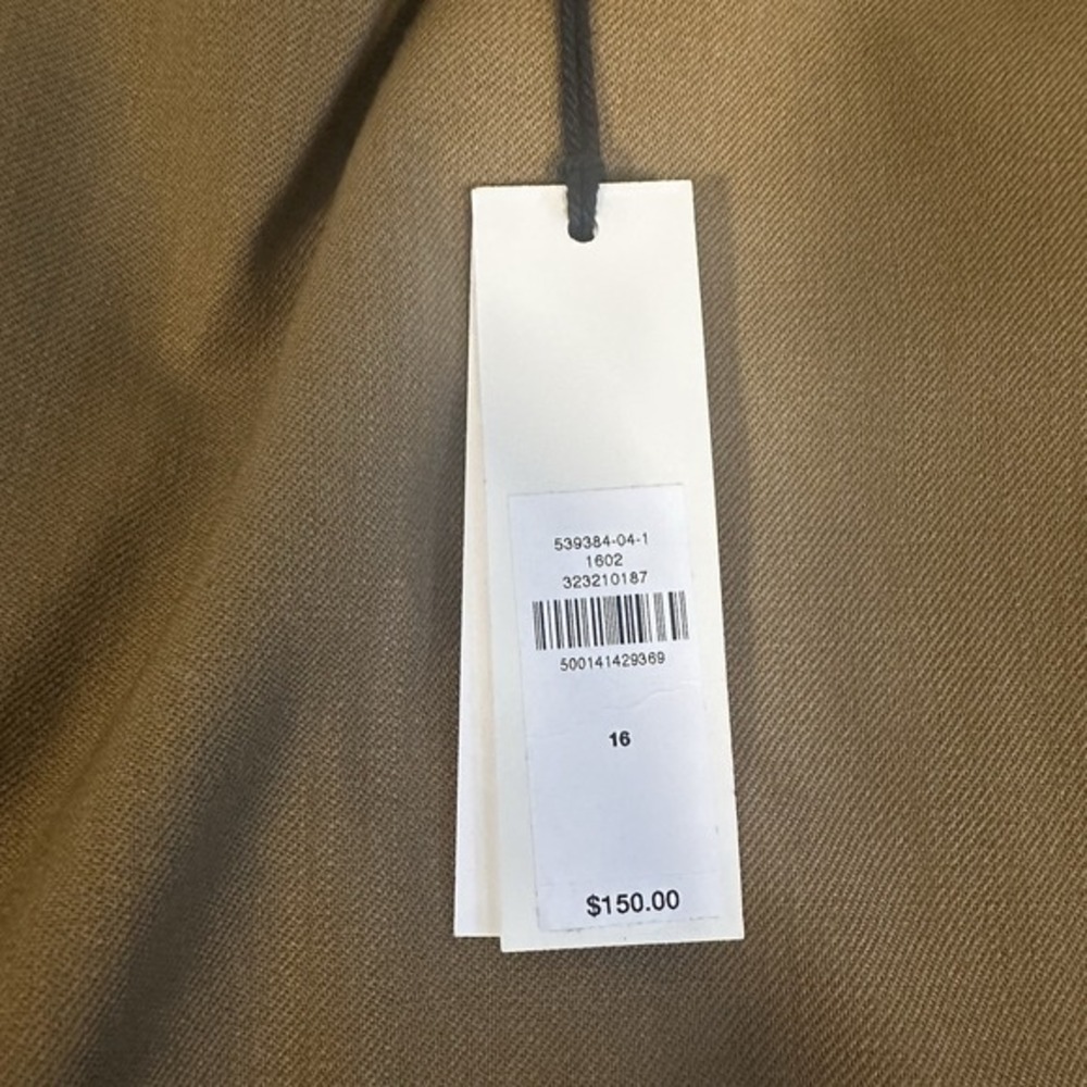 NWT Banana Republic Wool Straight 16 Pants Brown Tailored Career Minimalist - Picture 6 of 10